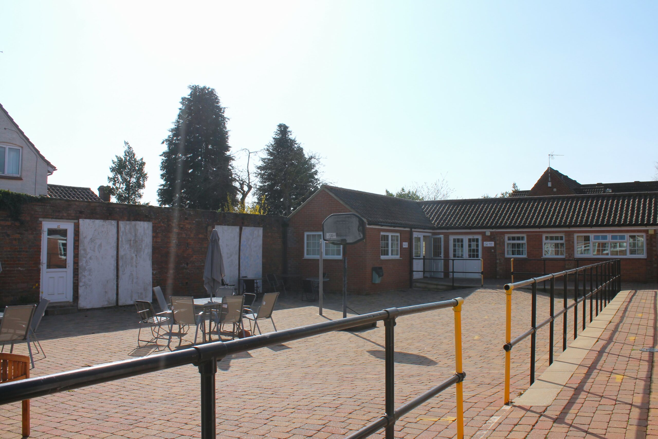 Linkage College Courtyard at the Toynton Campus, near spilsby.