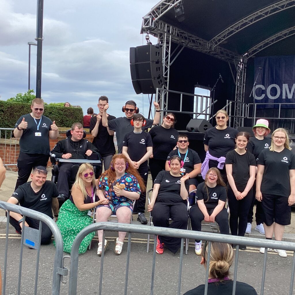Linkage College Performing Arts Students at the 2025 National Armed Forces weekend in Cleethorpes.